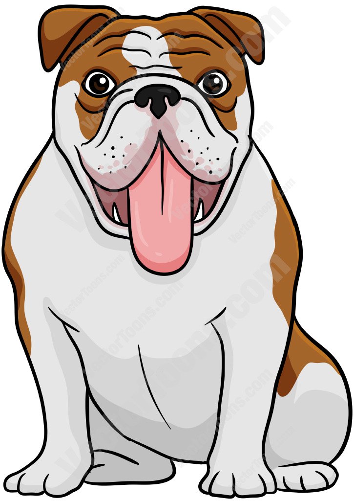 Happy Bulldog Clipart | Free download on ClipArtMag