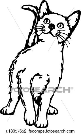 286x470 Clipart Of Happy Cat U18057652