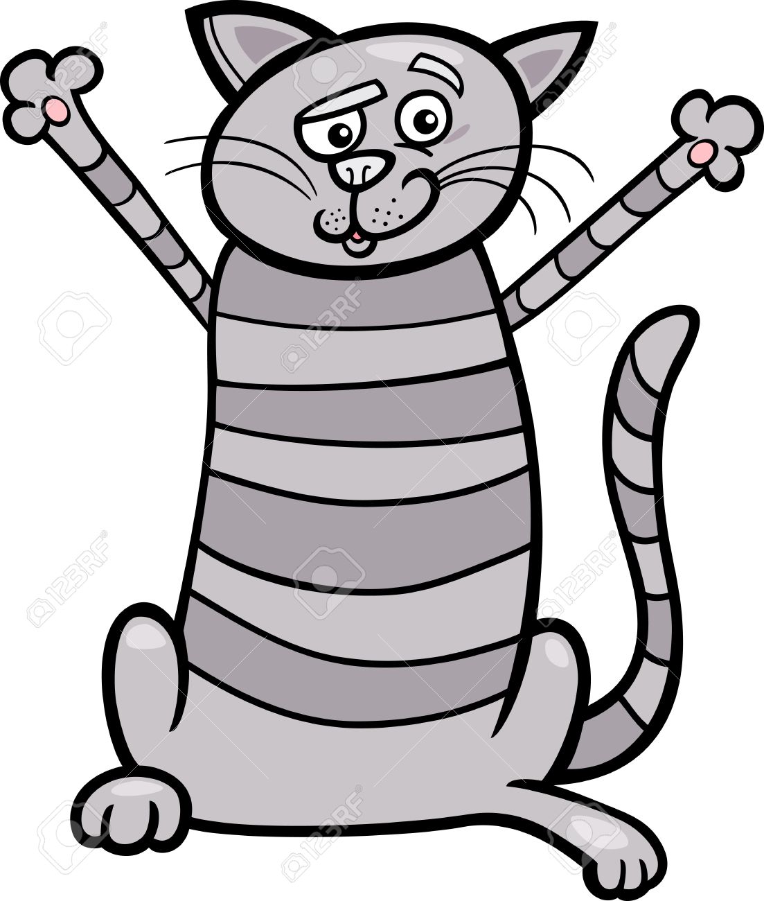 1103x1300 Grey Clipart Happy Cat