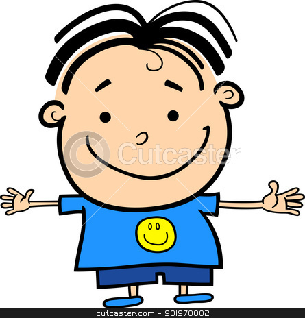 445x464 Clip Art Happy Boy Clipart