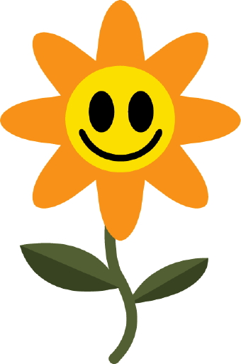 340x513 Happy Flower Clip Art