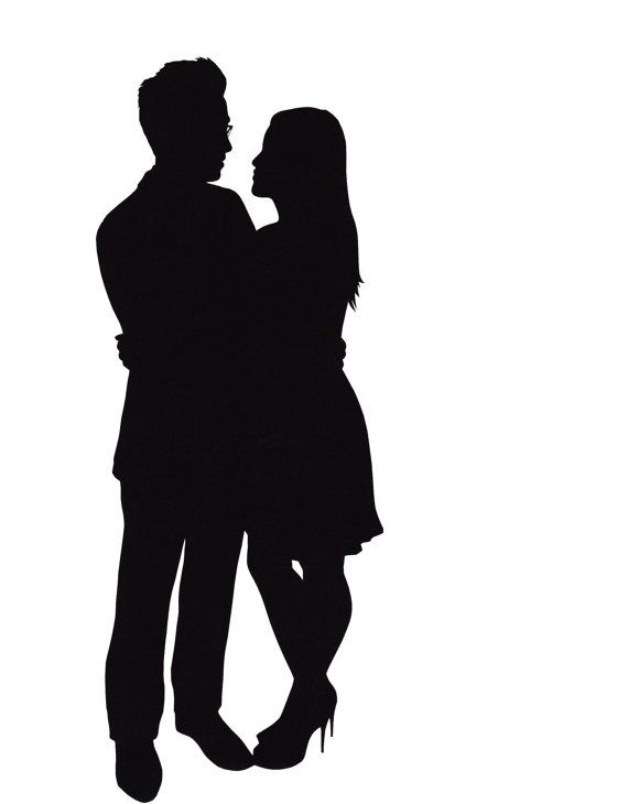 570x730 Romance Clipart Happy Couple