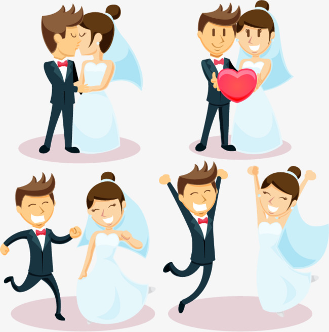 650x657 Happy Couple Cheering, Marry, Wedding, Bride Groom Png