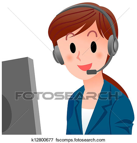 450x470 Drawings Of Close Up Female Customer Service Representative