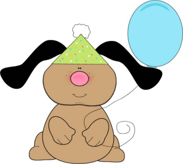 600x538 Happy Birthday Dog Clipart