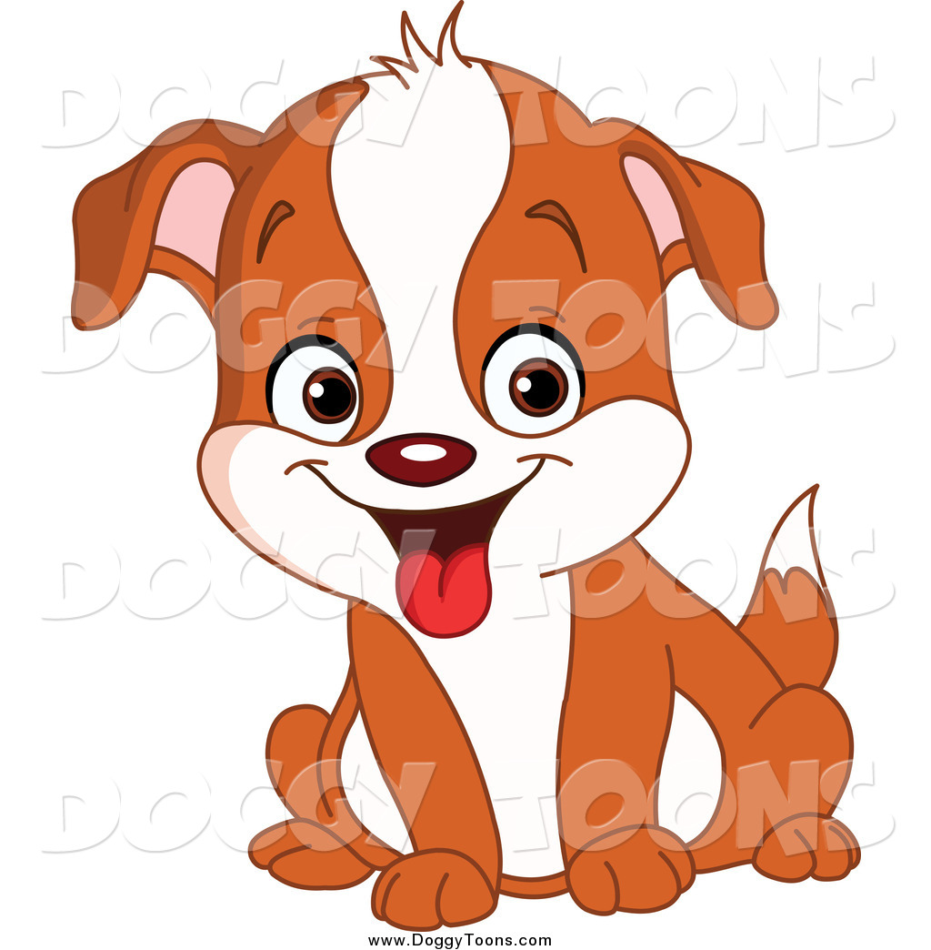 1024x1044 Doggy Clipart Of A Cute Happy Brown And White Puppy Dog Sitting By