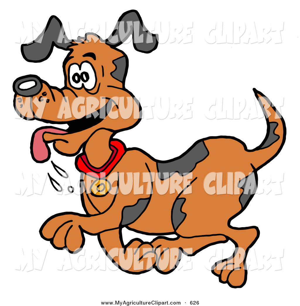 1024x1044 Vector Agriculture Clipart Of A Happy Brown Dog With Black Spots