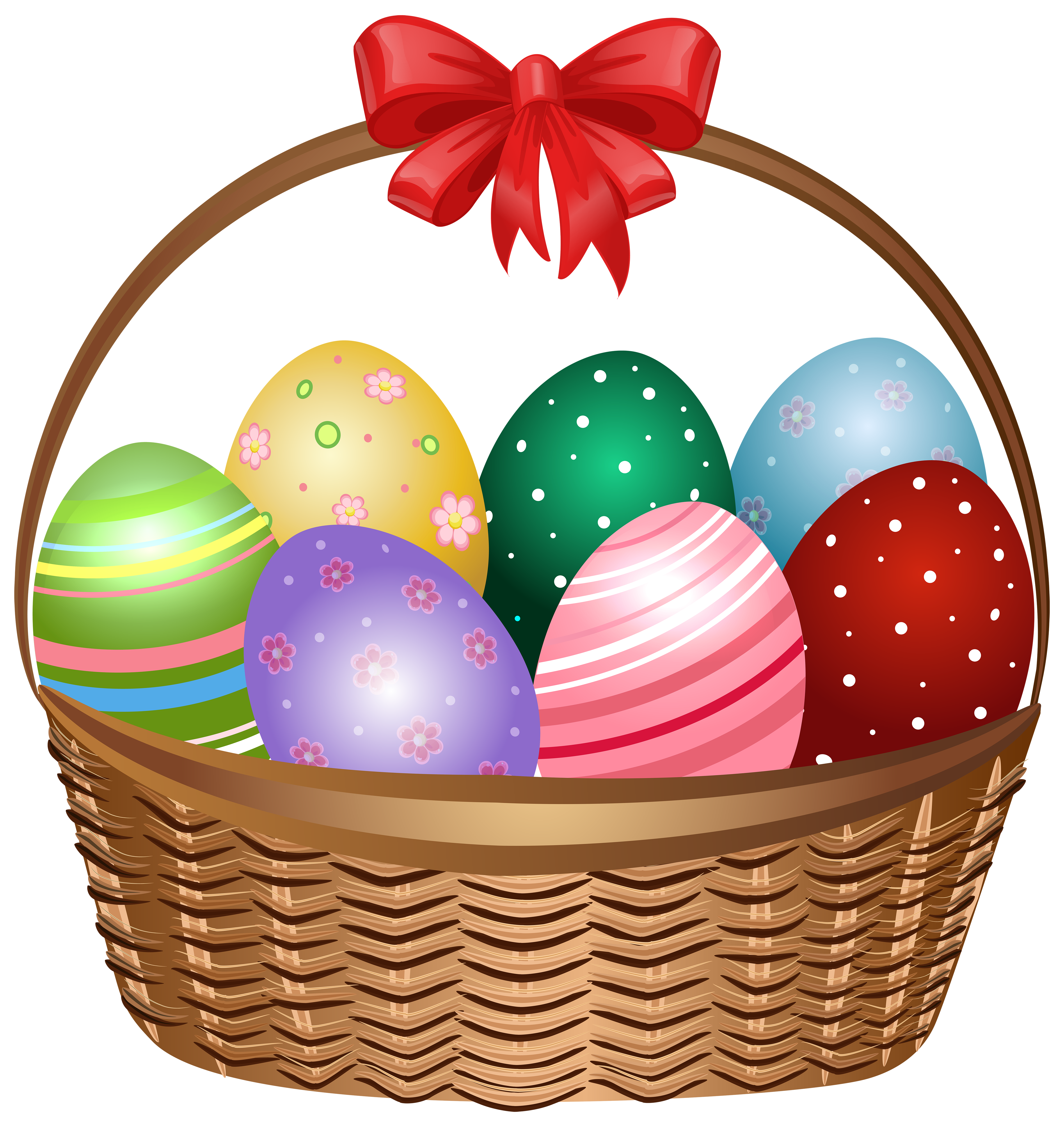 4721x5000 Easter Basket Clipart