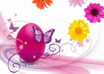 350x248 Animated Free Gif E Card Happy Easter Egg Flowers