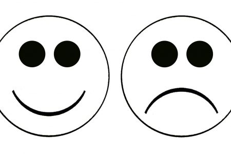450x300 Happy Face Sad Face Clip Art