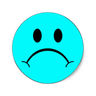 324x324 Sad Face Stickers Zazzle