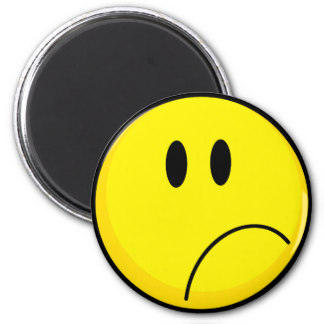 324x324 Sad Face Refrigerator Magnets Zazzle.co.uk
