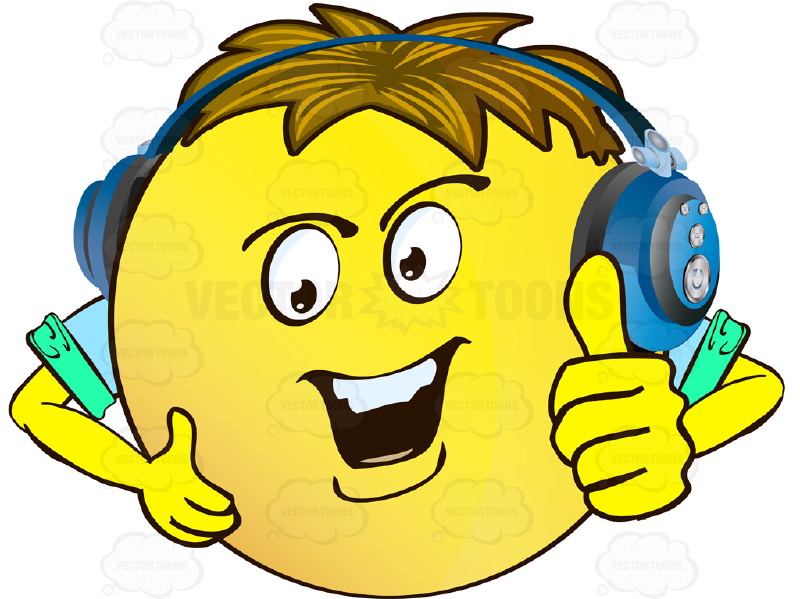 800x599 Confident Yellow Smiley Face Emoticon With Arms, Brown Hair