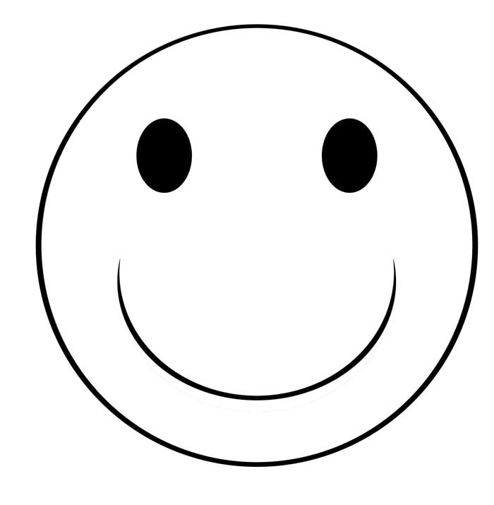 700x715 Smiley Face Clip Art Black And White