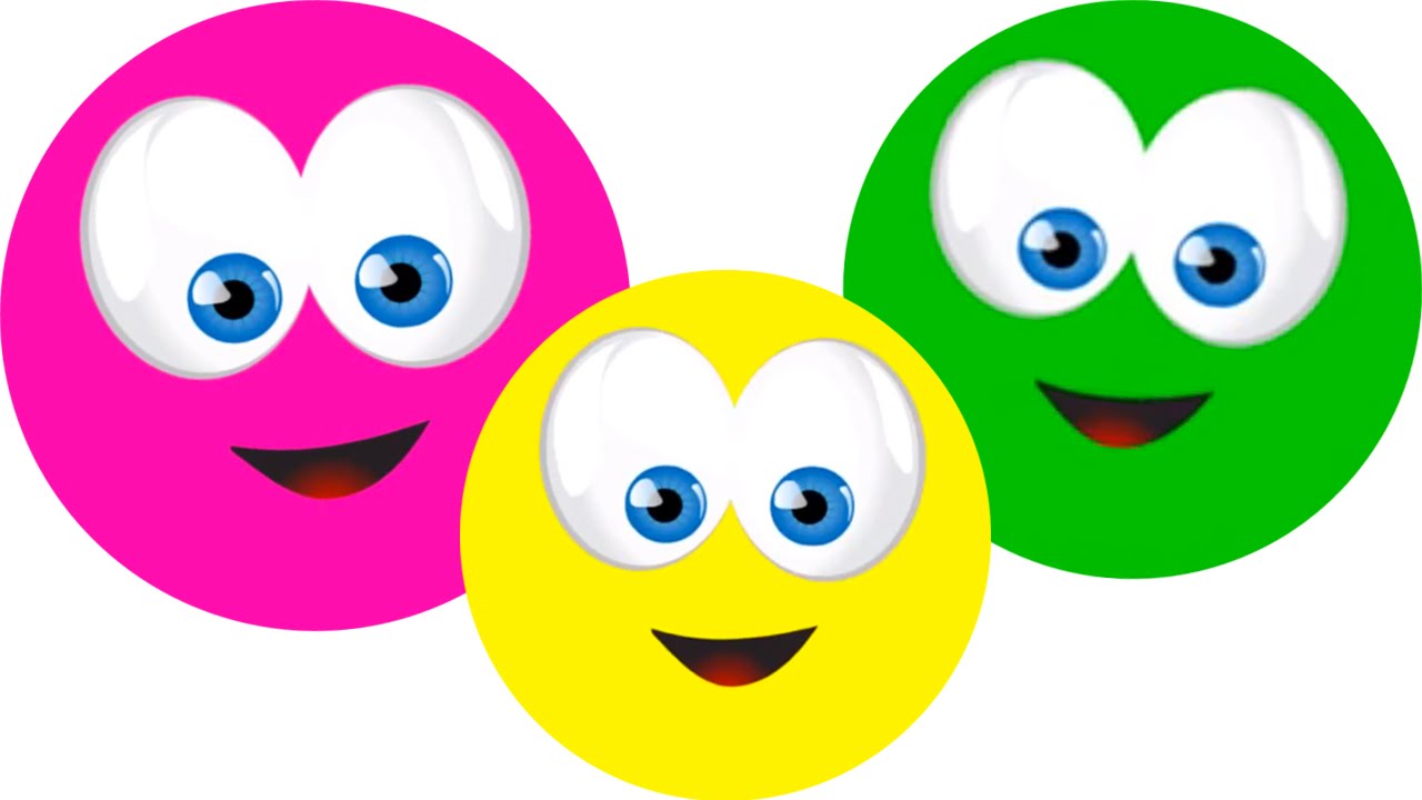 1280x720 Learn Colors With Happy Faces, Teach Colours, Baby Toddler