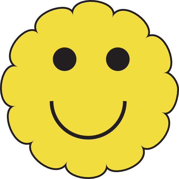 600x600 Yellow Happy Faces Clipart