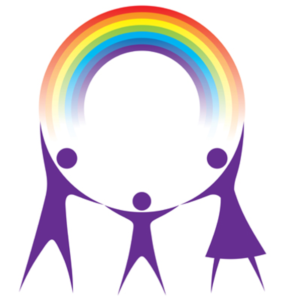 570x600 Happy Family Holding A Rainbow In Your Hands Vector Free Images