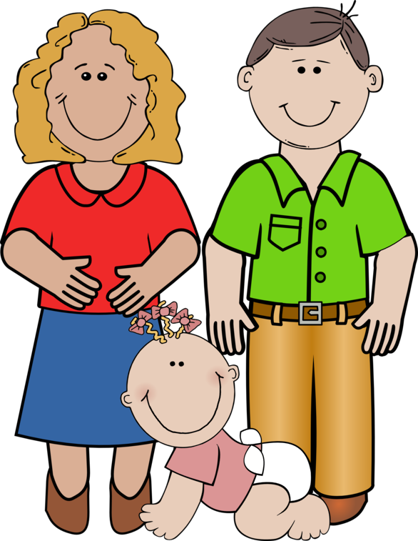 586x757 Image Of Happy Family Clipart