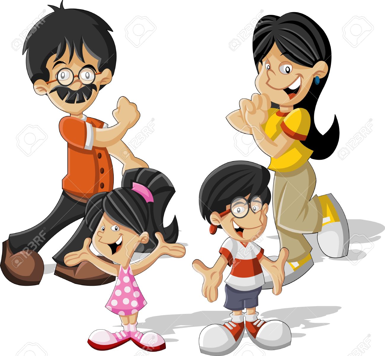 1300x1201 Asians Clipart Happy Family