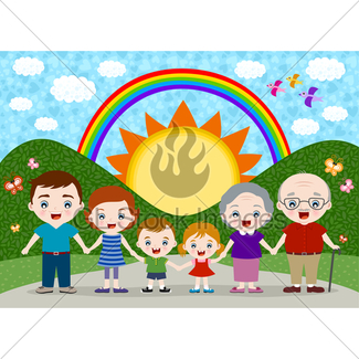 325x325 Happy Family Gl Stock Images