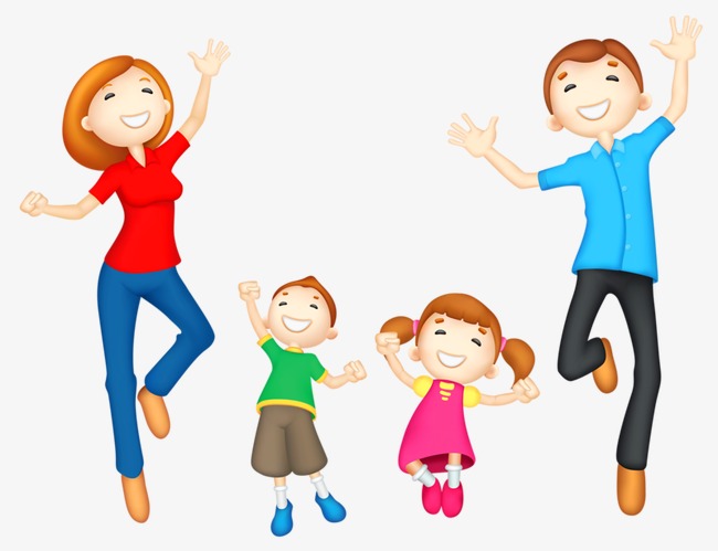 650x499 Happy Family, Creative, Cartoon, Hand Painted Png Image For Free
