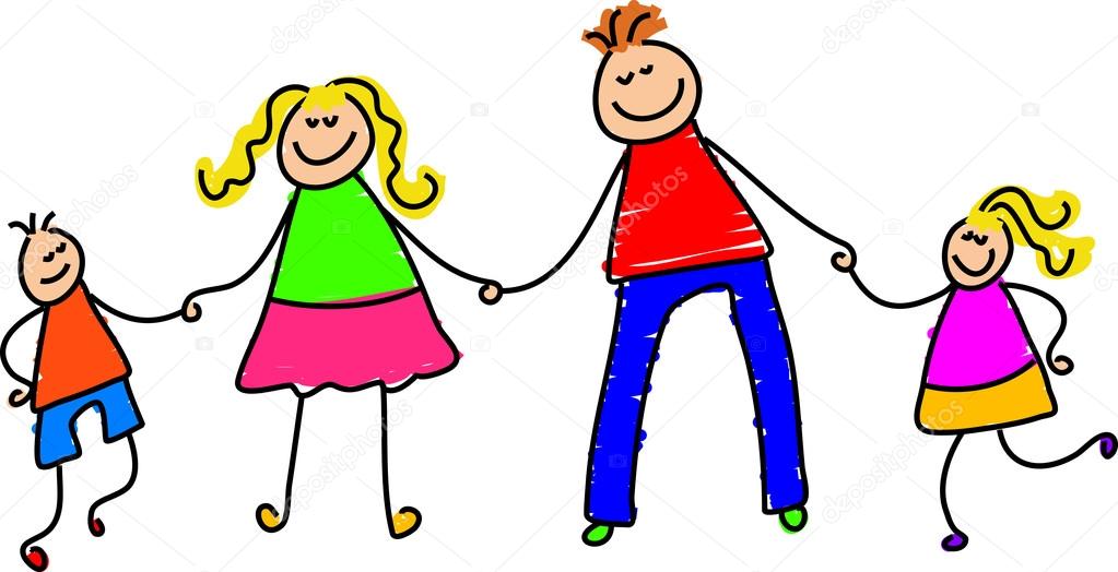 1023x524 Happy Family Cartoon Stock Vector Prawny