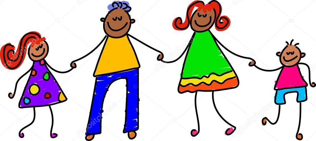 1024x457 Happy Family Cartoon Stock Vector Prawny