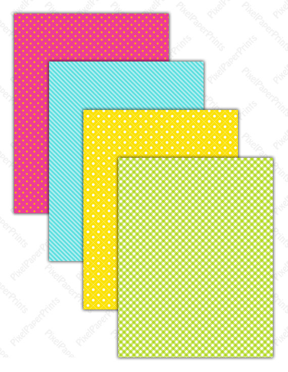 570x738 Flower Clipart Happy Flowers Digital Paper And Clip Art Set