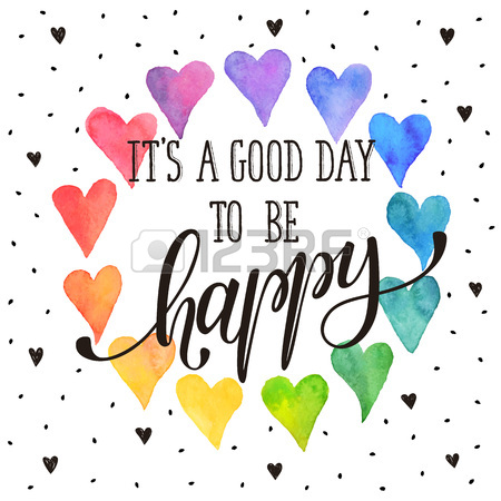 450x450 Happy Friday Text Hand Drawn With Dry Brush. Bright And Modern