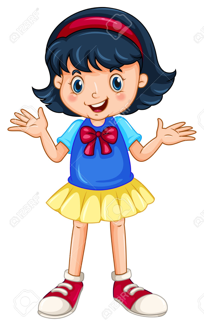 814x1300 A Girl Clipart