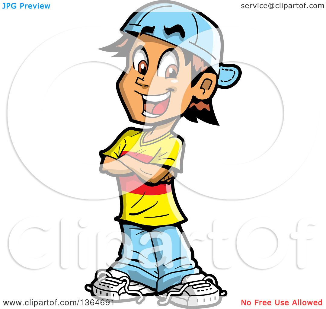 1080x1024 Clipart Of A Cartoon Happy Casual Brunette White Teenage Guy
