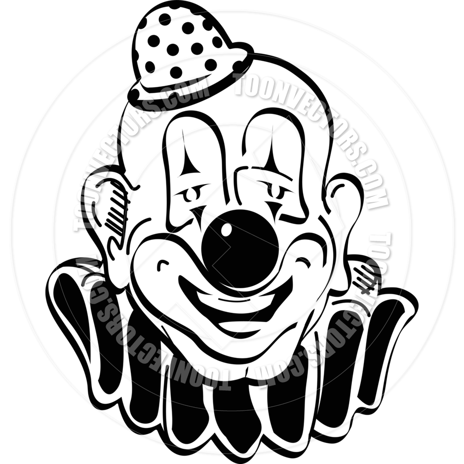 940x940 Cartoon Happy Clown Vector Illustration By Clip Art Guy Toon