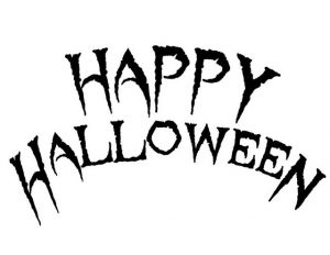 300x232 Happy Halloween Coloring Banner Special Day Celebrations