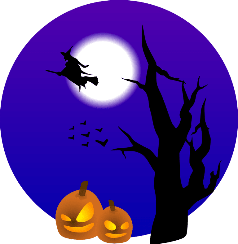 768x788 Animated Happy Halloween Clipart, Images, Black And White Free Png