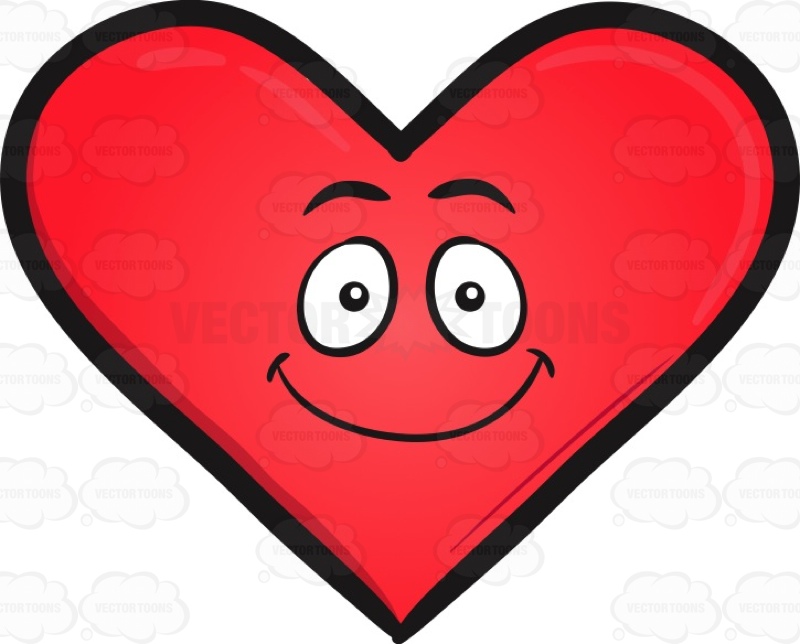 800x644 Happy Heart Emoji Cartoon Clipart