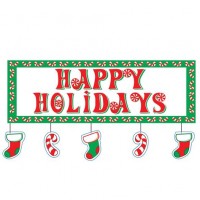200x200 Happy Holiday Banner Clip Art Free