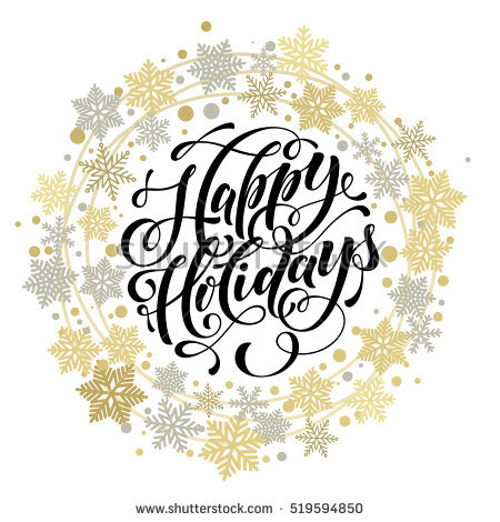 450x470 Happy Holidays Wreath Clip Art Cliparts