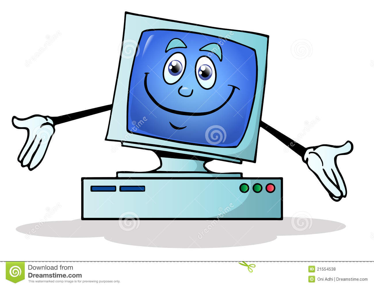 1300x1000 Computer Clipart Happy