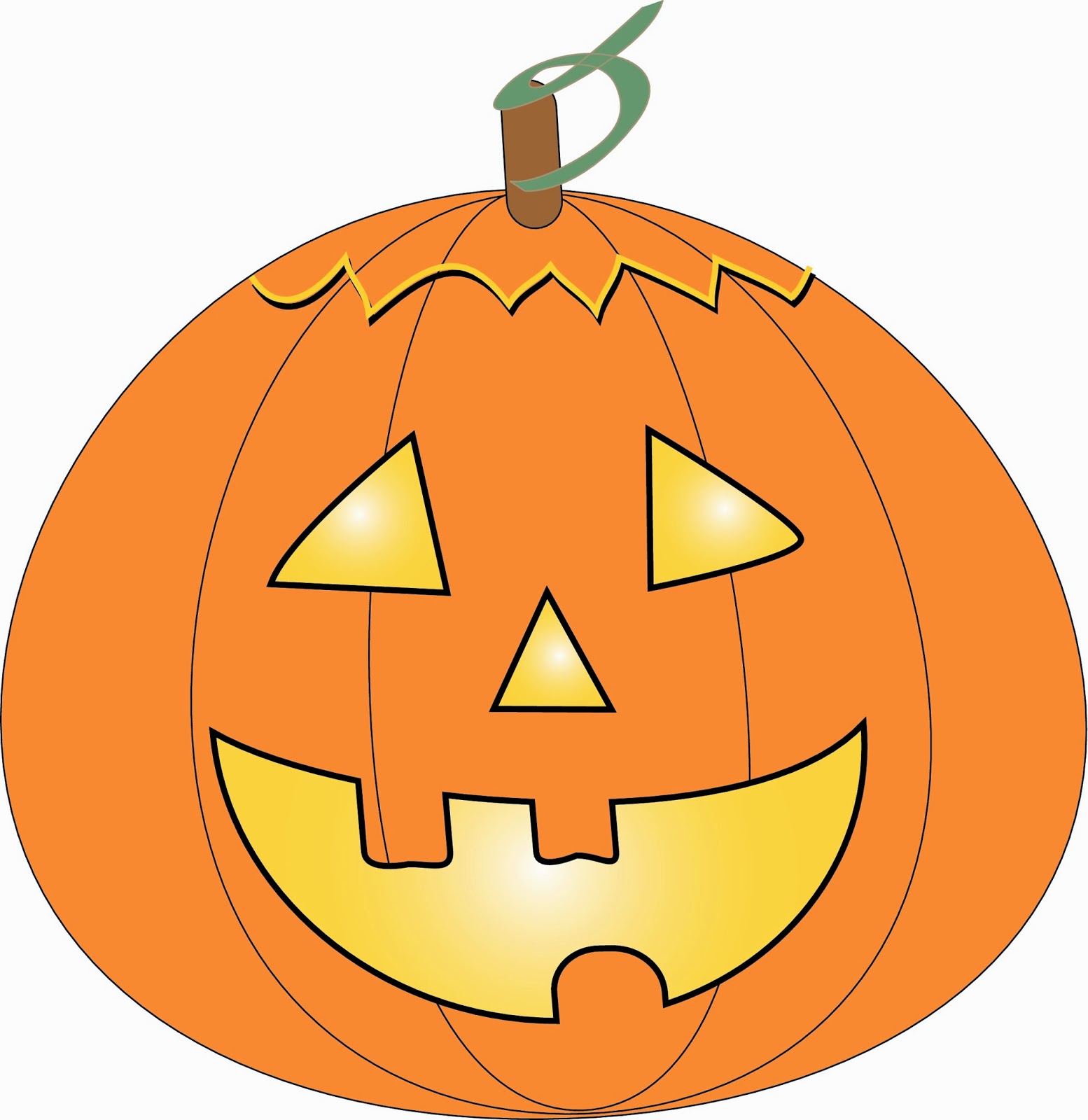 1554x1600 Jack O Lantern Faces Clipart