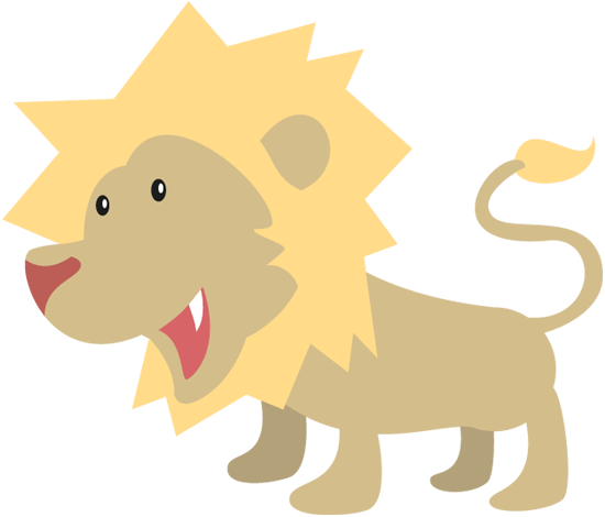 550x470 Happy Lion Cartoon 1designshop