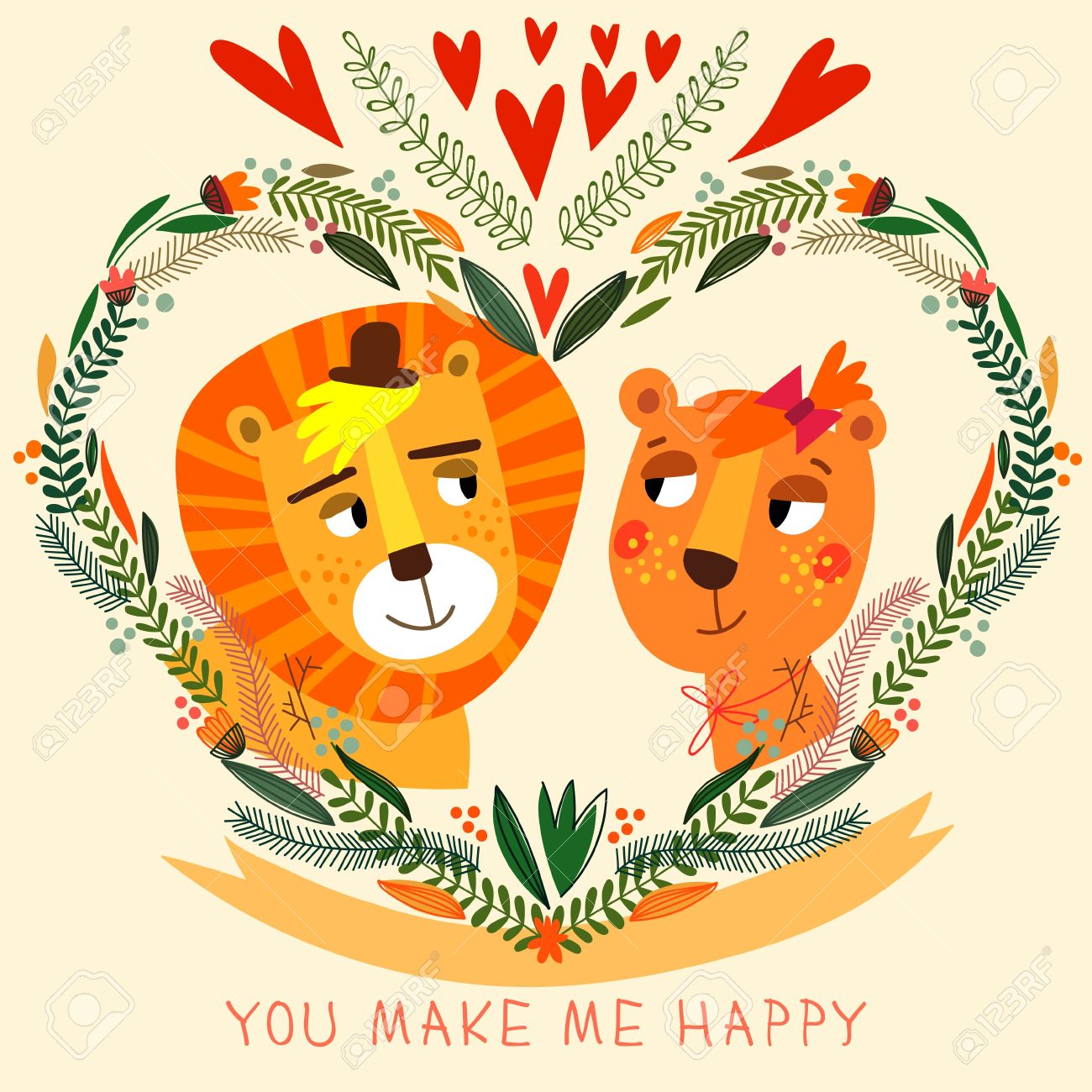 1300x1300 Lion Clipart Couple