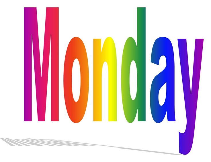 736x568 Monday Clip Art Days Of The Week (Sung To The Tune If Youre Happy