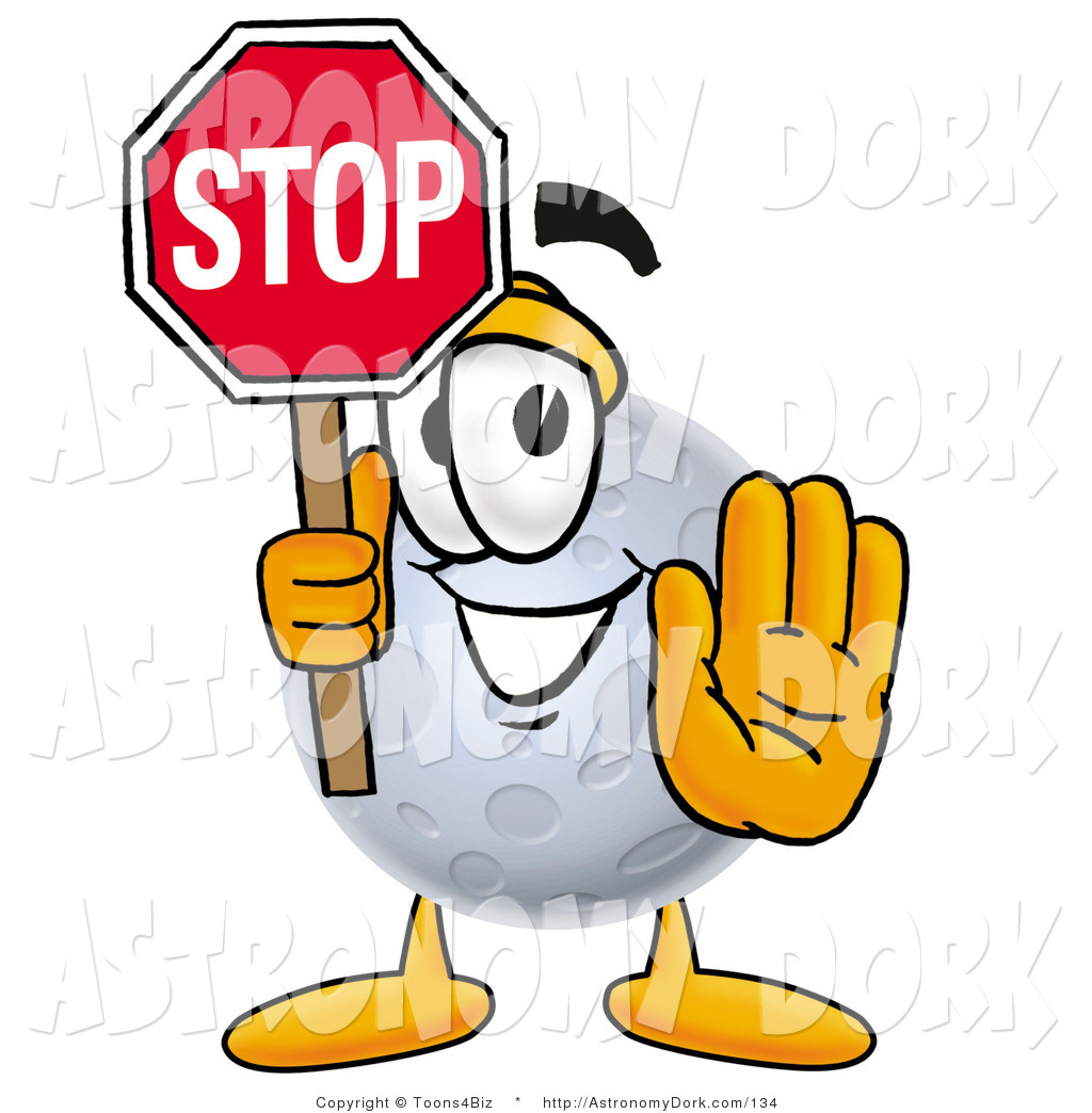 1024x1044 Clip Art Of A Happy Moon Mascot Cartoon Character Holding A Stop