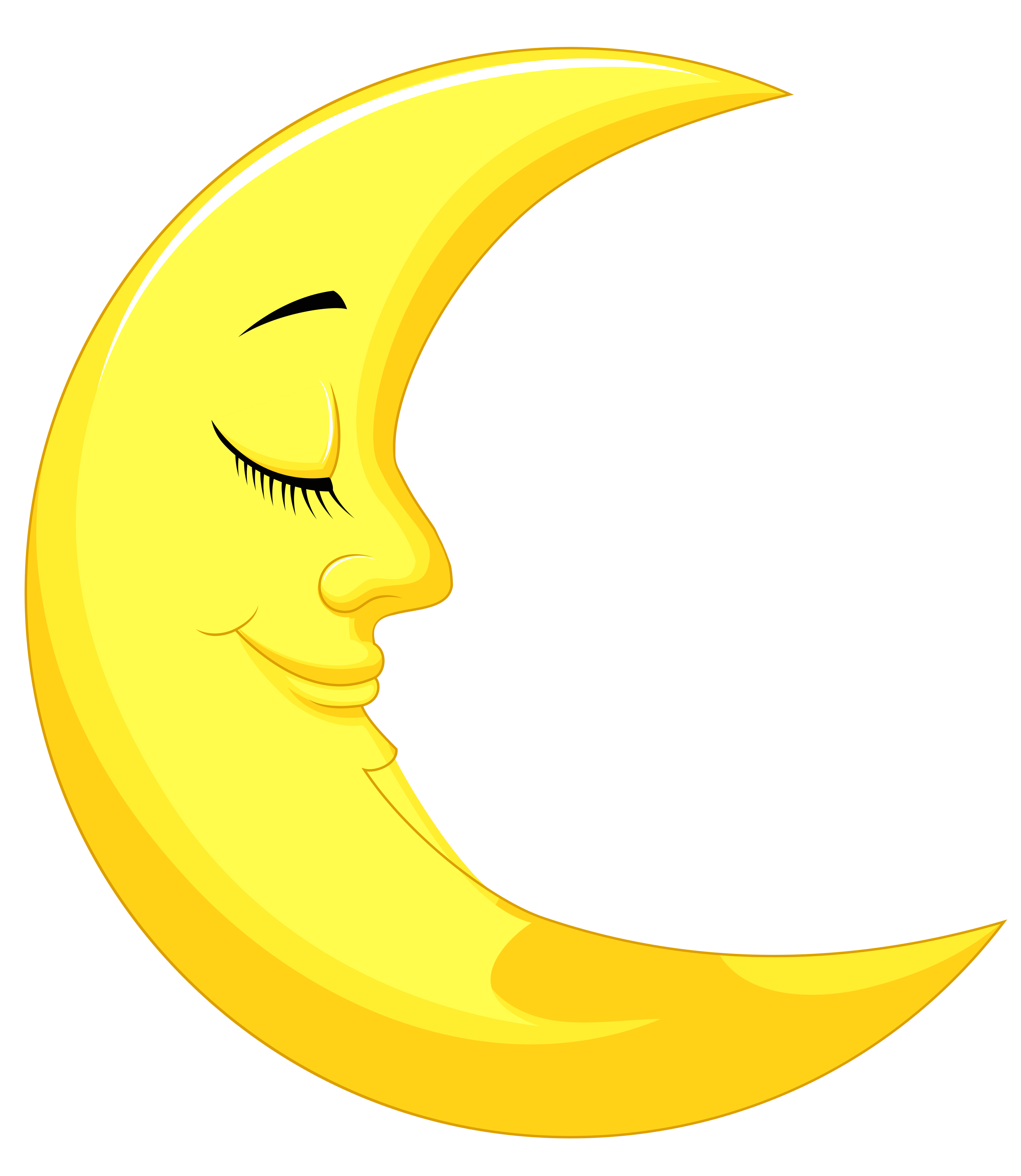 4482x5162 Cute Yellow Moon Png Clipart Pictureu200b Gallery Yopriceville