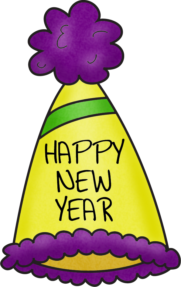 596x942 Happy New Year Hat Clip Art