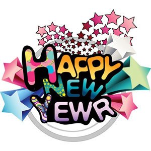300x300 Happy New Year Clip Art, Vector Happy New Year