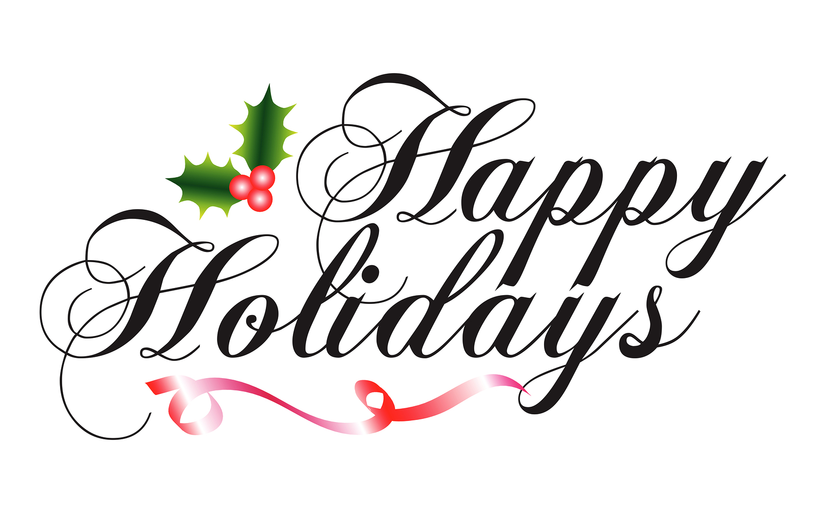 1600x1000 Happy Holidays Banner Clipart