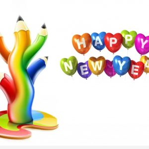 300x300 Happy New Year Cartoon Wallpaper