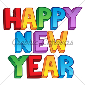 325x325 Happy New Year Sign Gl Stock Images