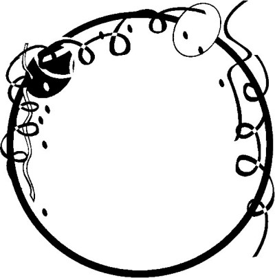 400x405 New Year Coloring Pages